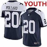 Youth Dallas Cowboys #20 Tony Pollard Navy Blue Thanksgiving Stitched Vapor Untouchable Limited Jersey,baseball caps,new era cap wholesale,wholesale hats